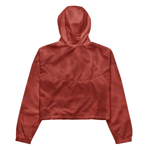 Basketball &God Vertical Rusty Women’S Crop Windbreaker